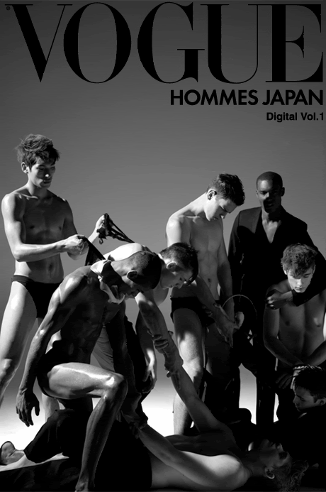 Vogue Hommes Japan digital editorial for iPad