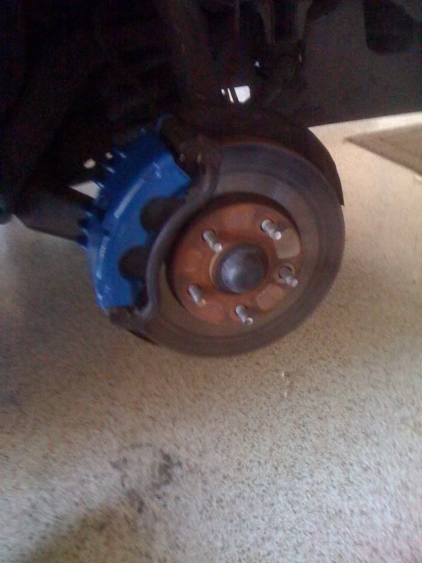 Where can I find grabber blue caliper paint? Forums at Modded Mustangs