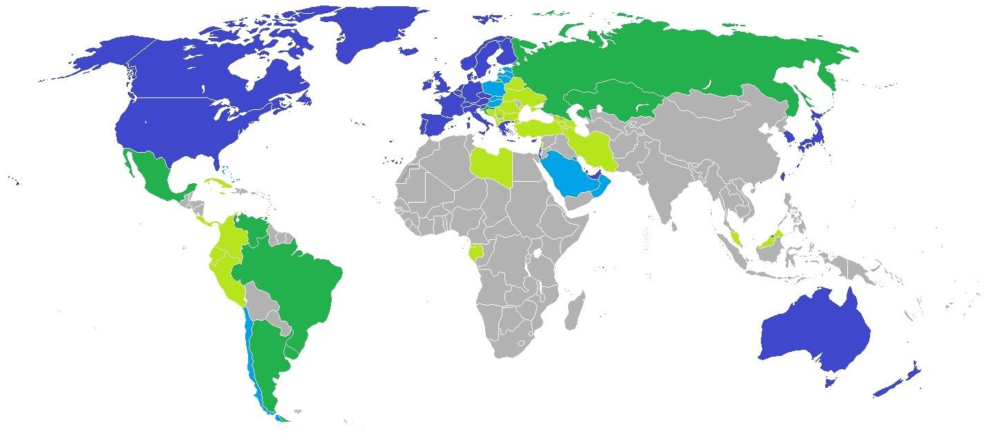 Developed Countries Map