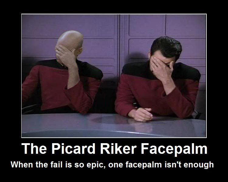 The Picard Riker Facepalm Pictures, Images and Photos