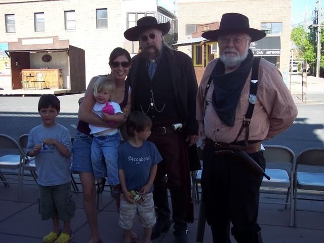 Here we are with Wyatt Earp and another cowboy
