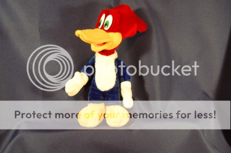 10 WOODY WOODPECKER PLUSH FABRIC RARE LOVEY TOY  