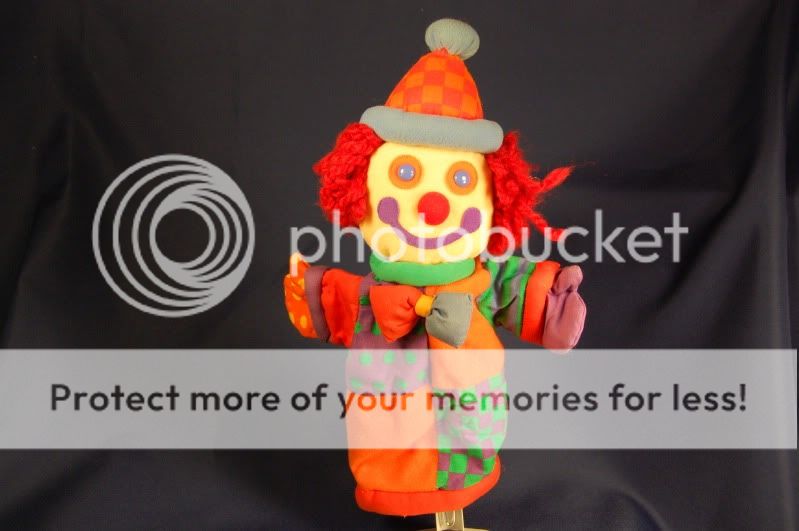 Plush Full Size Gymboree Clown Hand Puppet Vintage Rare  