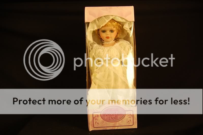 NEW 12 Porcelain Wedding Dress Doll Strawberry Blonde  