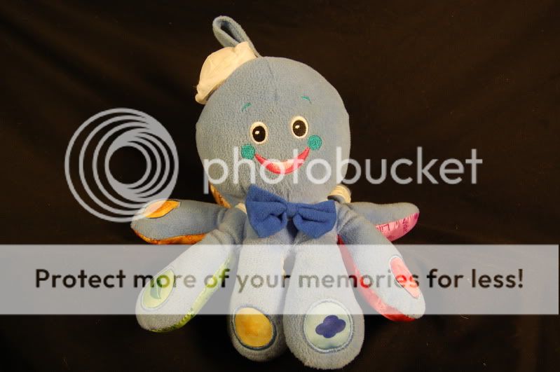 PLUSH BLUE BABY EINSTEIN LEARNING OCTOPUS BABY TOY  