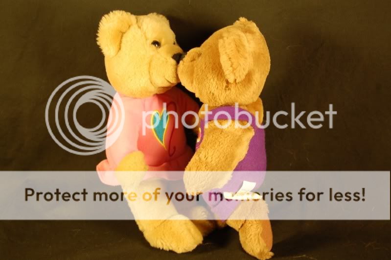 Plush Hallmark Valentines Day Kiss Me Lovey Bears  