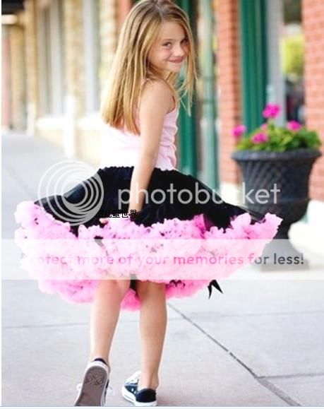 Black Rose Baby Girl Kid Tutu Pageant Formal Party Dress Skirt Costume Clothes